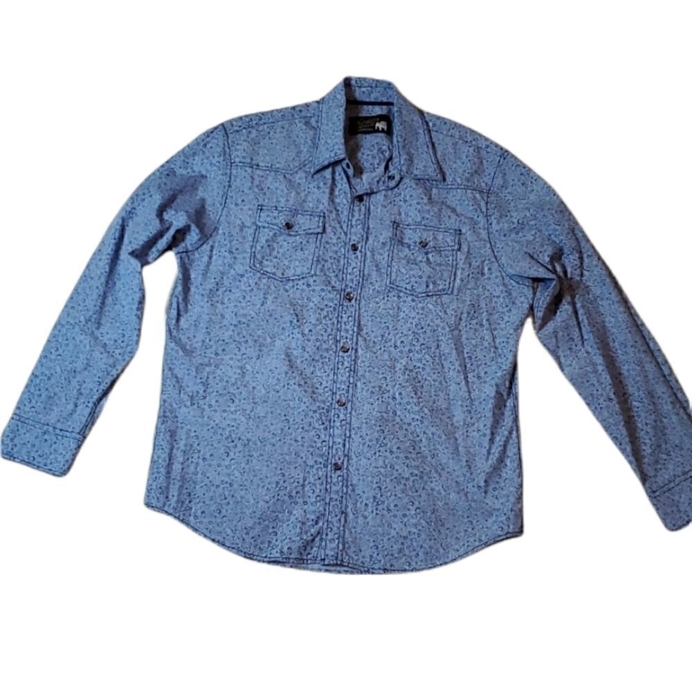 DUKE'S BARK American Sportswear Floral Snap Button Long Sleeve